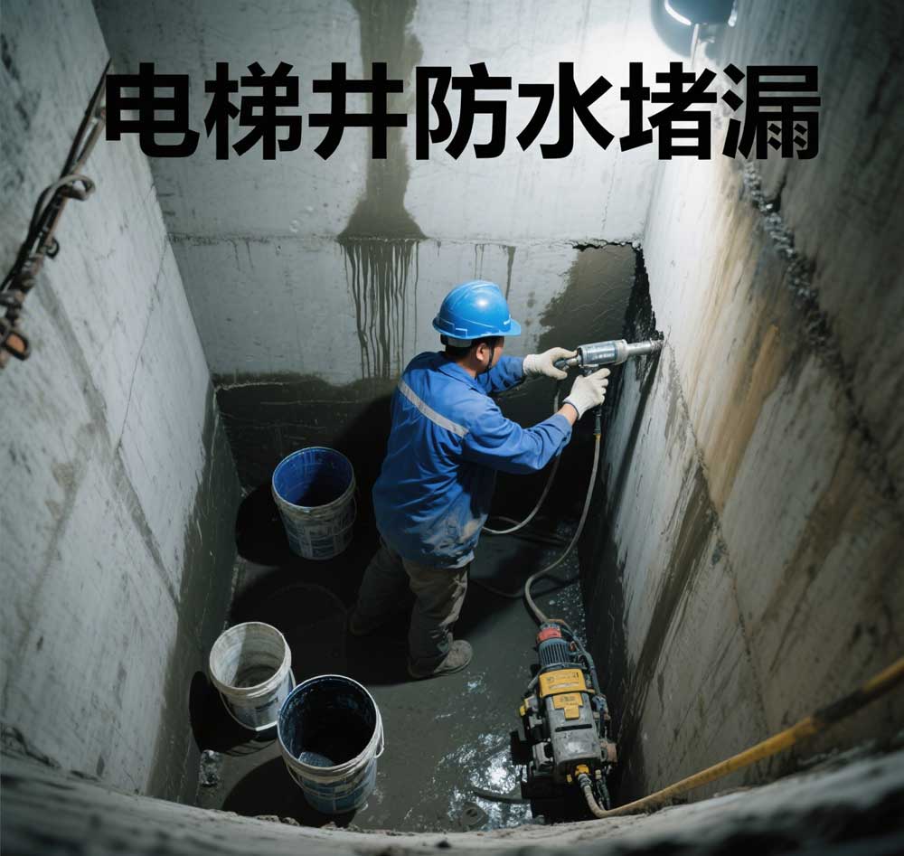 电梯井防水堵漏，盘锦专业电梯井漏水维修公司